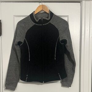 Kuhl Women's Two-Tone Black and Gray Wool Jacket